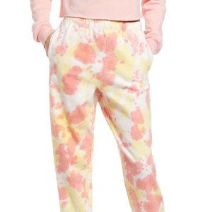 Nordstrom Bp. Classic Joggers Tie Dye Yellow/Pink  Women's‎ Size XL NWT 4473